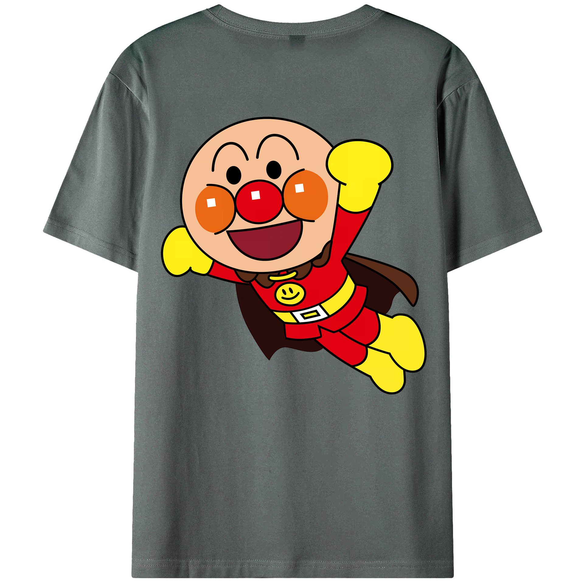 （画像用） アンパンマン Anpanman 綿100％ メンズ半袖Tシャツ（バックプリント） 通気性